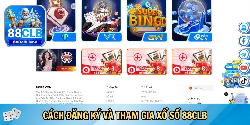 Cách đăng ký và tham gia xổ số 88CLB