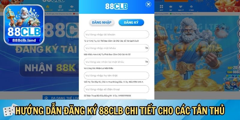 Hướng dẫn đăng ký 88CLB chi tiết cho các tân thủ