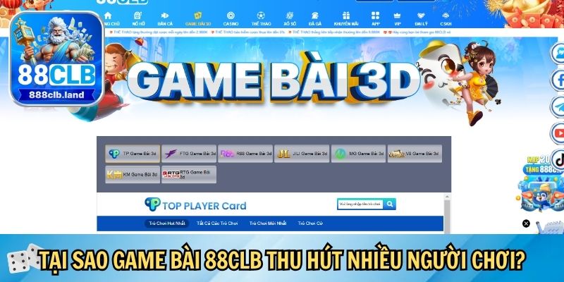 Tại sao game bài 88clb thu hút nhiều người chơi?